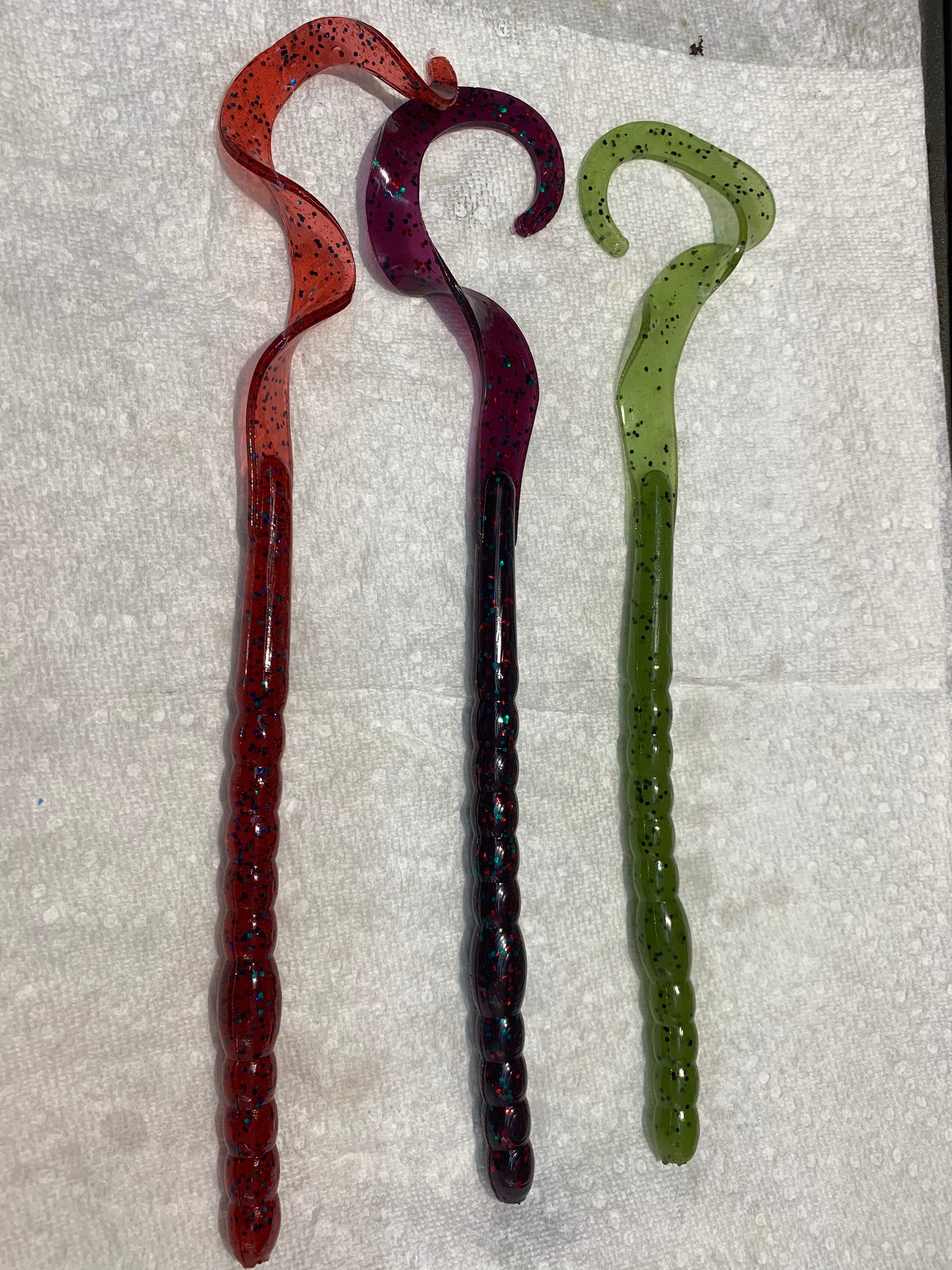 13” curly tail worm