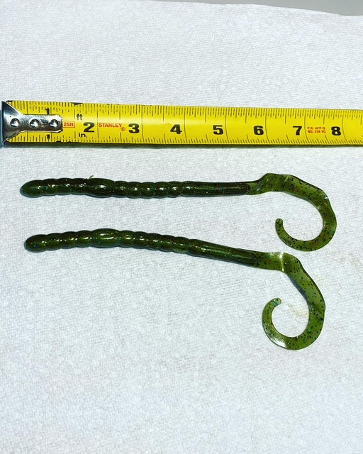 10" Curly tail worm